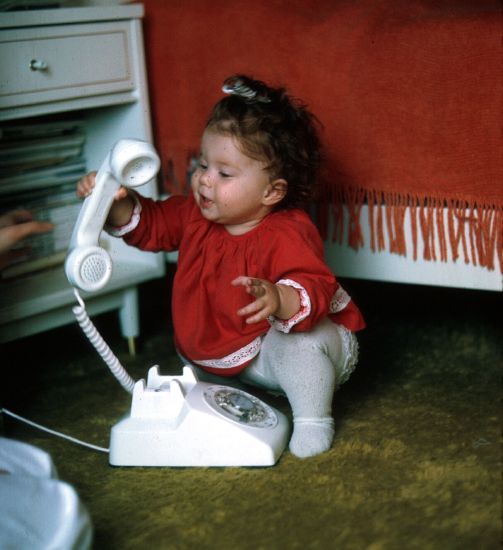 Anita's early love of telephone